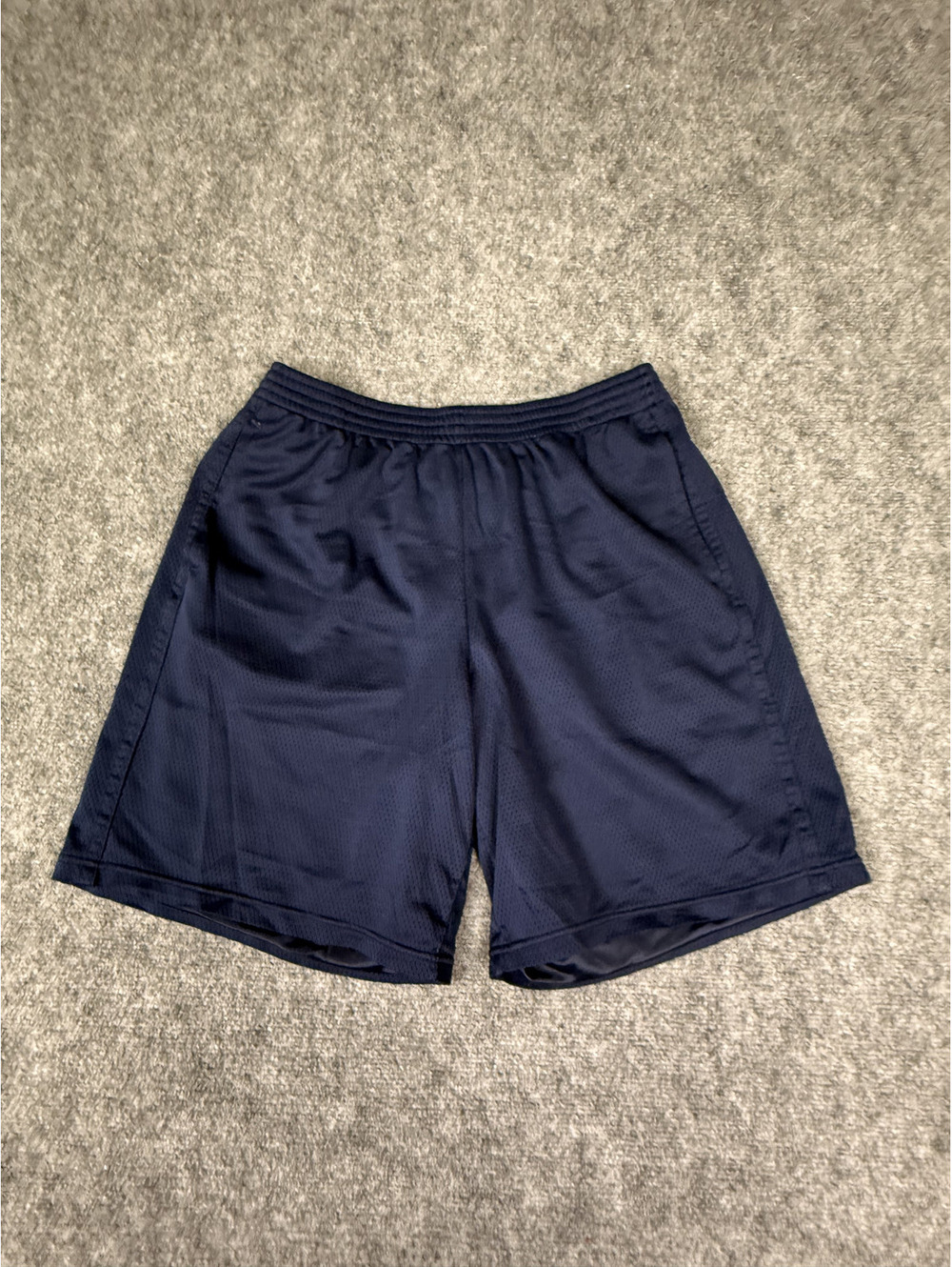 Champion Men's Athletic Mesh Shorts XL Navy Blue